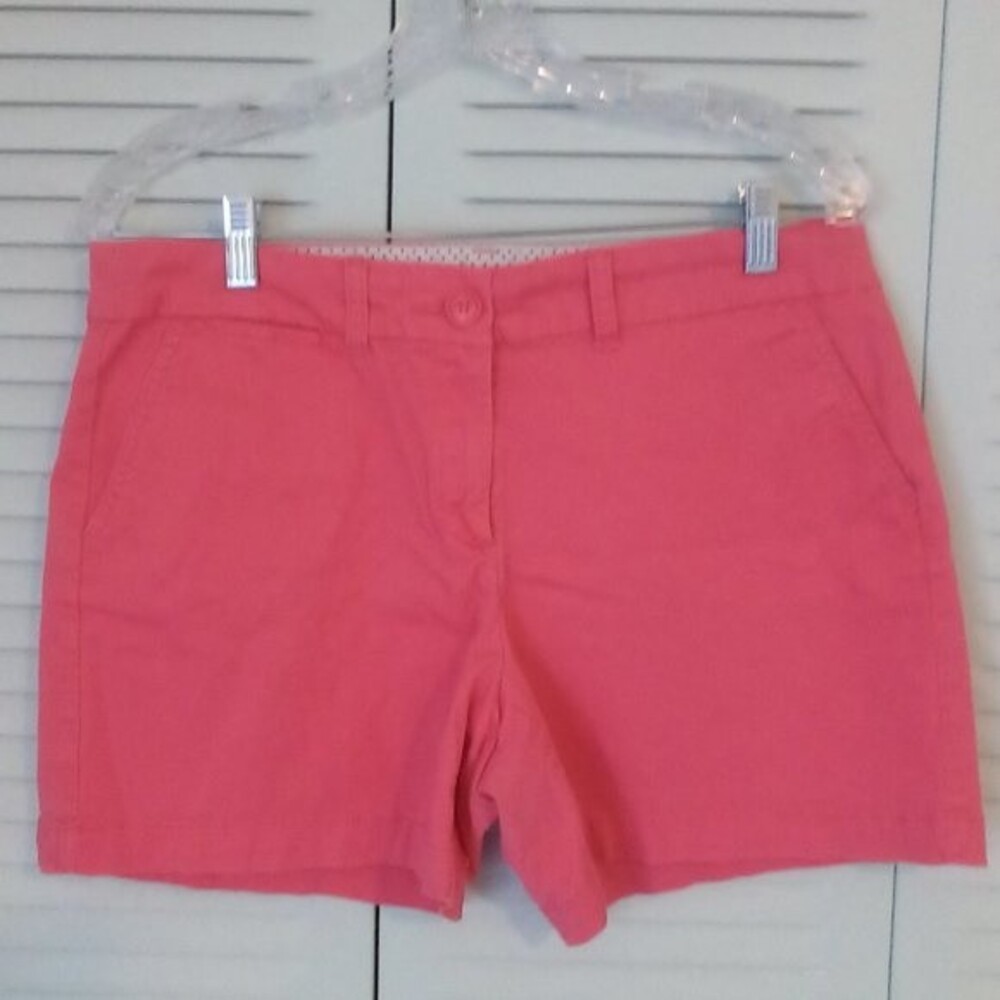 CROWN & IVY Pink Shorts, Size 6, 98% Cotton, Sports Beach Coastal